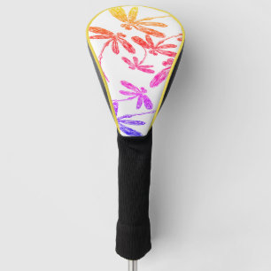 Dragonfly Rainbow Golf Head Cover