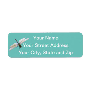 Dragonfly Return Address Label