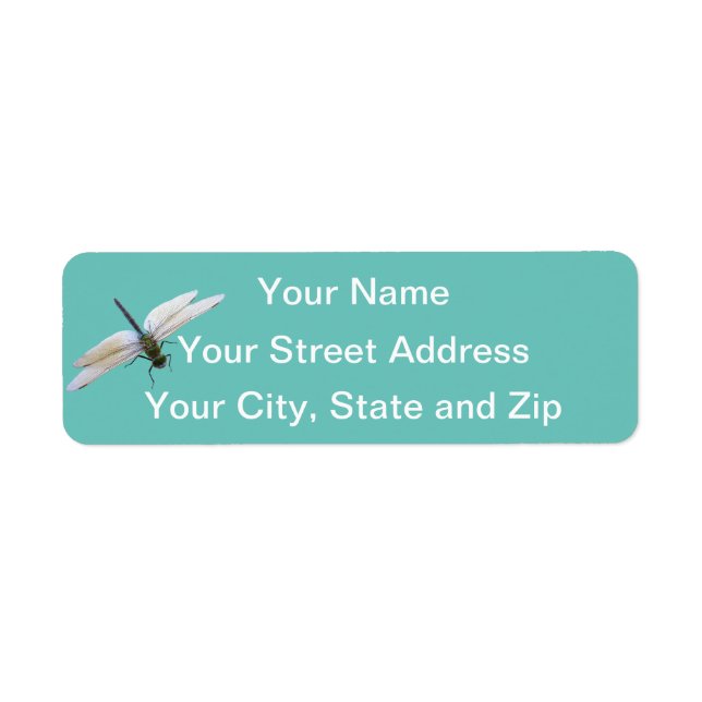 Dragonfly Return Address Label (Front)