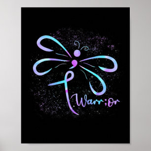 Dragonfly Semicolon Suicide Prevention Awareness O Poster