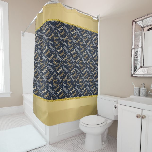 Dragonfly Shower Curtain (In Situ)