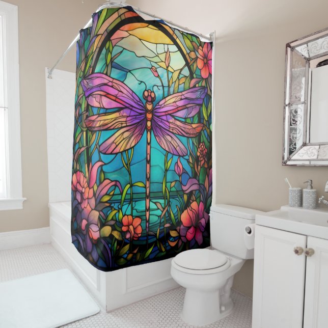 Dragonfly Shower Curtain (In Situ)