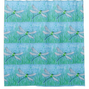 Dragonfly Shower Curtain