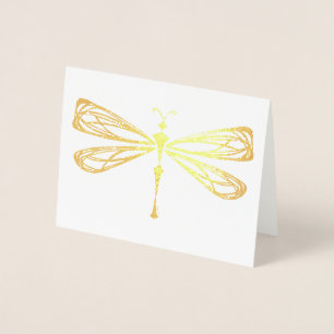 Dragonfly Sketch Foil Card