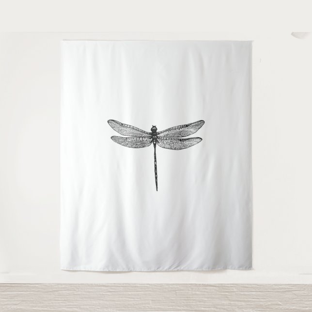 Dragonfly Sketch  Tapestry (Front)