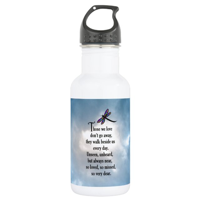 Dragonfly "So Loved" Poem 532 Ml Water Bottle (Front)