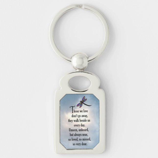 Dragonfly "So Loved" Poem Key Ring (Front)