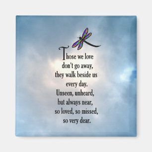 Dragonfly "So Loved" Poem Magnet
