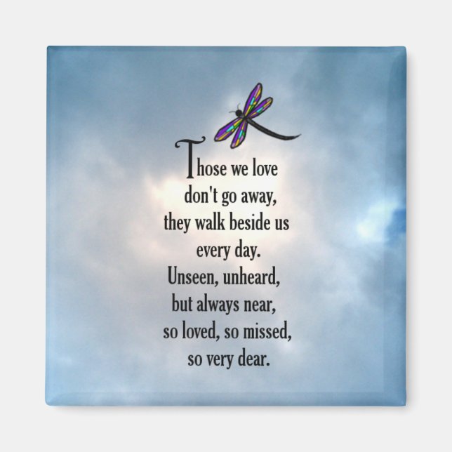 Dragonfly "So Loved" Poem Magnet (Front)