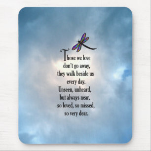 Dragonfly "So Loved" Poem Mouse Pad