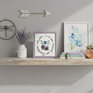 Dragonfly - spirit of new possibilities plaque