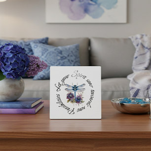 Dragonfly - spirit of new possibilities plaque