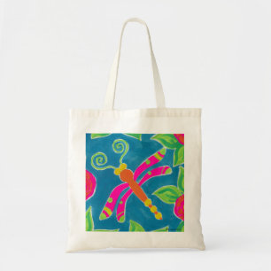 Dragonfly Spring Fling Tote ~ Canvas Beach Bag