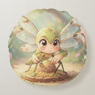 Dragonfly – Star Nectar of the Silent Night.9 Round Cushion