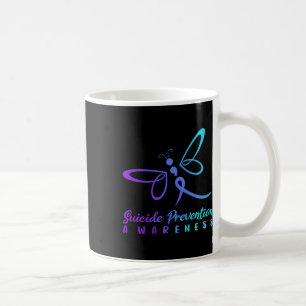 Dragonfly Suicide Prevention Awareness Pink And Te Coffee Mug