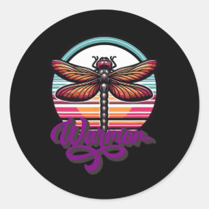 Dragonfly Suicide Prevention Awareness Support War Classic Round Sticker