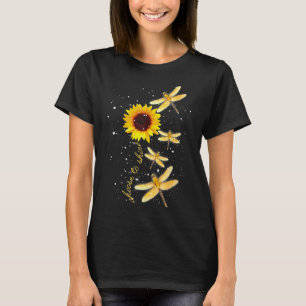 Dragonfly Sunflower Teacher Growth Mindset Choose T-Shirt