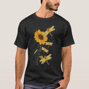 Dragonfly Sunflower Teacher Growth Mindset Choose T-Shirt