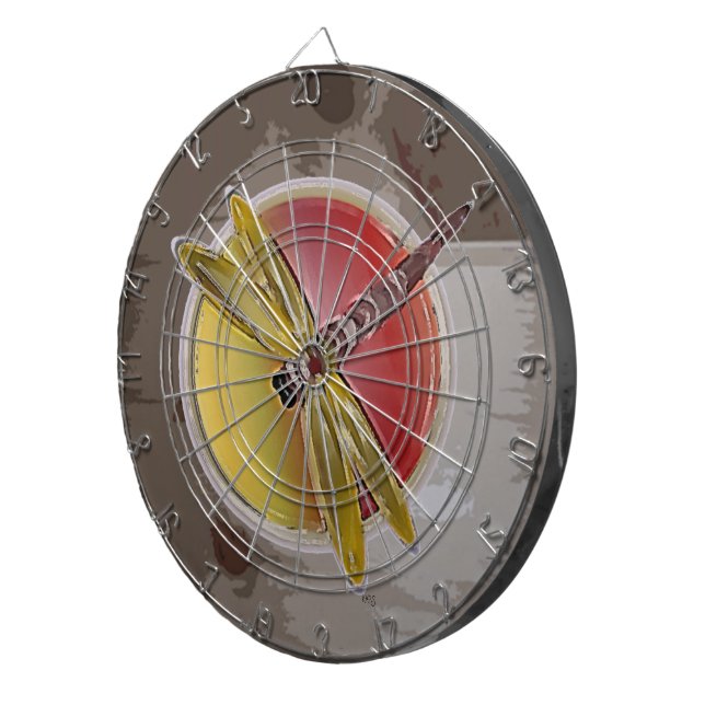 Dragonfly Symbol Dartboard (Front Right)
