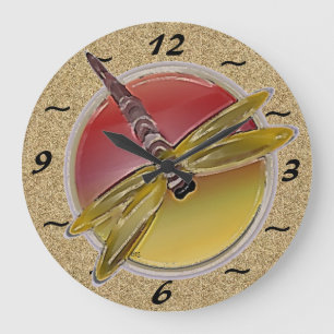 Dragonfly Symbol Wall Clock