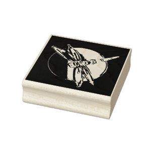 Dragonfly Symbolic Art Tote Rubber Stamp