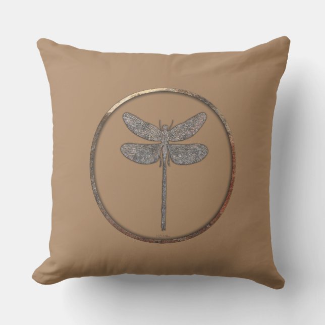 Dragonfly Talking Canyons, New Mexico Cushion (Front)