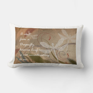 Dragonfly throw pillow