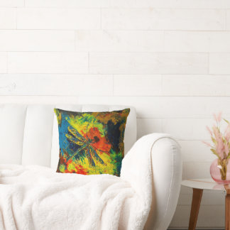 dragonfly throw pillow