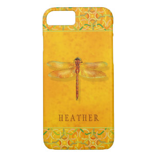 Dragonfly Trapped in Amber Sap Celtic Knot Custom iPhone 8/7 Case