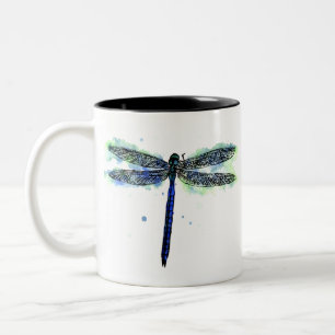 dragonfly Two-Tone coffee mug