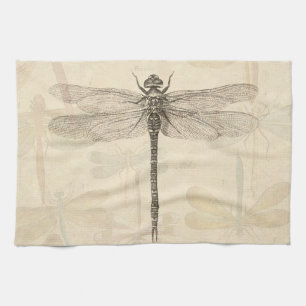 Dragonfly Vintage Antique Classic Nature Tea Towel