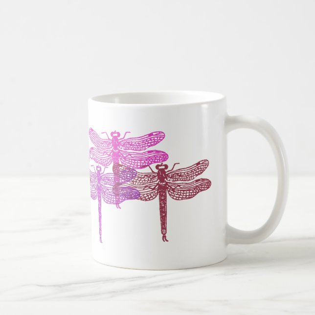 Dragonfly Violets Mug (Right)