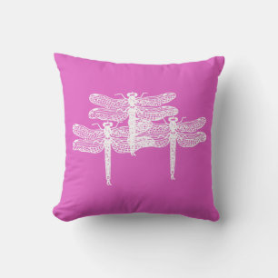 Dragonfly Violets Pillow