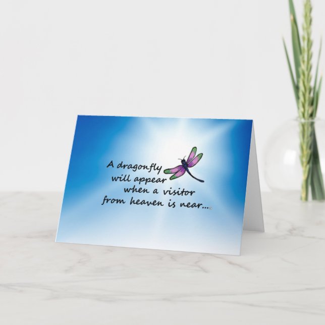 Dragonfly, Visitor from Heaven Card (Front)
