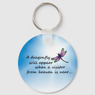 Dragonfly, Visitor from Heaven Key Ring