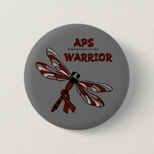 Dragonfly/Warrior...APS 6 Cm Round Badge