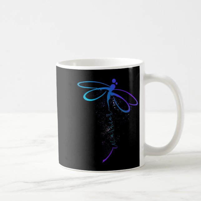 Dragonfly Warrior Semicolon Suicide Prevention Awa Coffee Mug (Right)