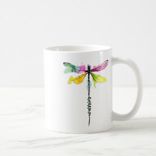 Dragonfly Warrior Semicolon Suicide Prevention Awa Coffee Mug