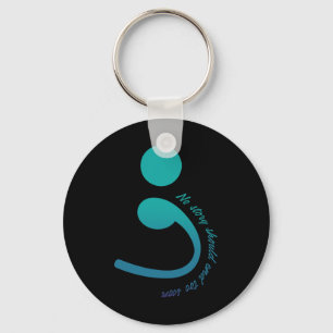 Dragonfly Warrior Semicolon Suicide Prevention Awa Key Ring