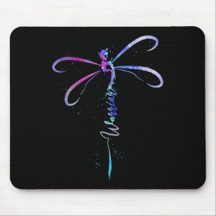 Dragonfly Warrior Semicolon Suicide Prevention Awa Mouse Pad