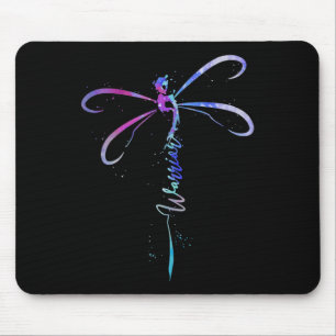 Dragonfly Warrior Semicolon Suicide Prevention Awa Mouse Pad