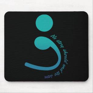 Dragonfly Warrior Semicolon Suicide Prevention Awa Mouse Pad