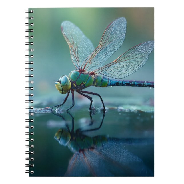 Dragonfly Water Reflection Notebook (Front)