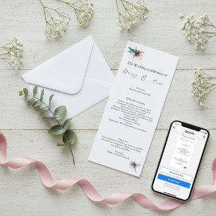 Dragonfly Wedding Program