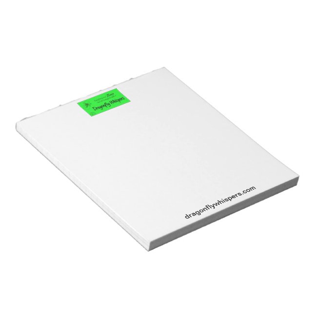Dragonfly Whispers Notepad (Angled)