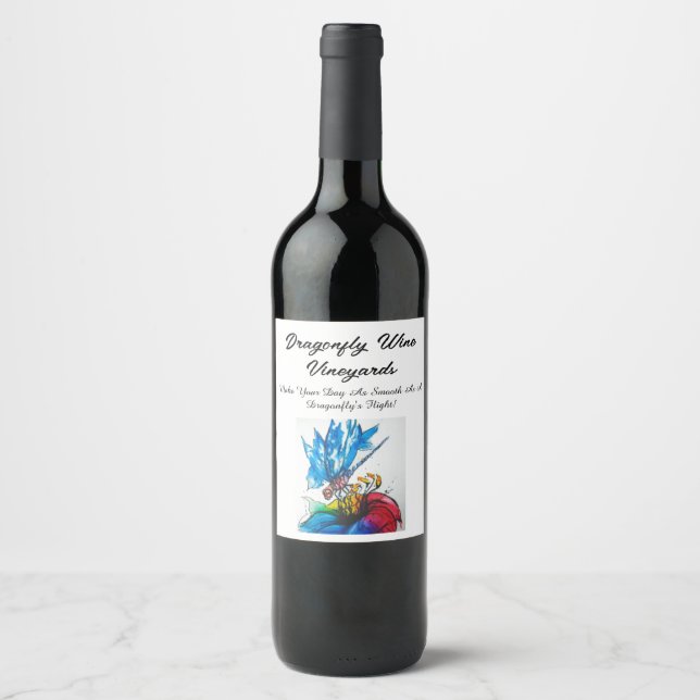 DRAGONFLY WINE VINYARDS WINE LABEL (Front)