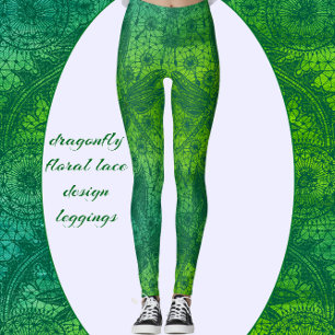 Dragonfly Wings Fancy Floral Dream Leggings