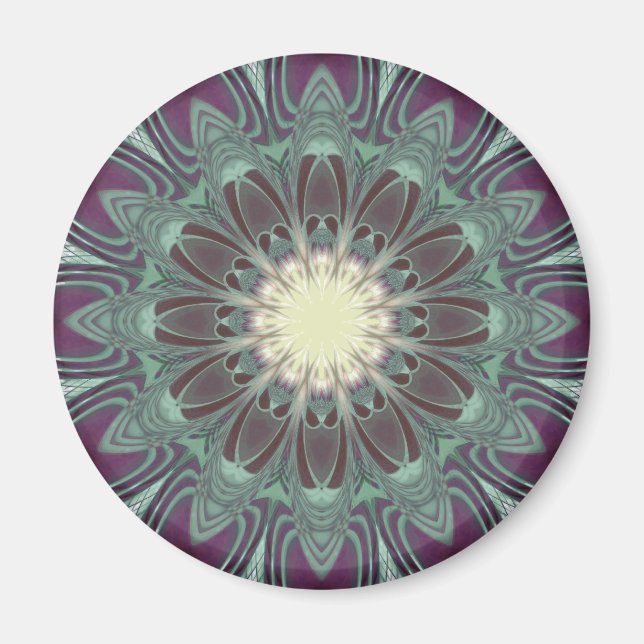 Dragonfly Wings Mandala Magnet (Front)