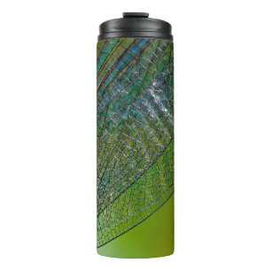 Dragonfly wings nature close insect thermal tumbler