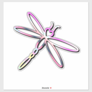 Dragonfly with heart head